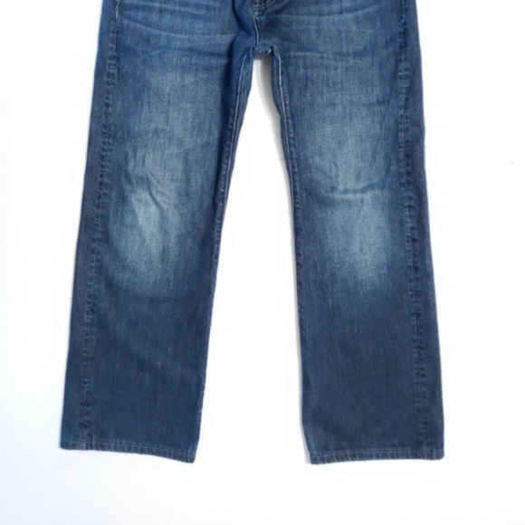 7 for all Mankind AUSTYN STRAIGHT Dark Jeans 33 27 - Picture 6 of 8